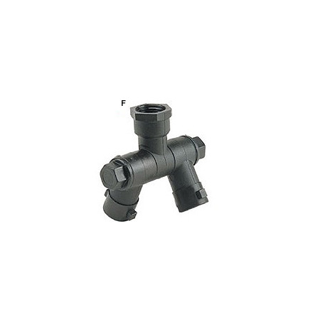 DUBBEL MUNSTYCKSH�LLARE 3/8" SVIRVEL F�R BAJONETT