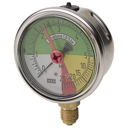 Manometer 63 mm g�ngnippel ned�t