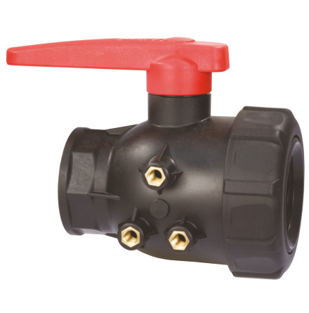 2-v�gs kulventil, polypropylen, serie 455