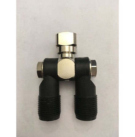 SPRIDARH�LLARE DUBBEL F=1/4" 2 X 3/8 M