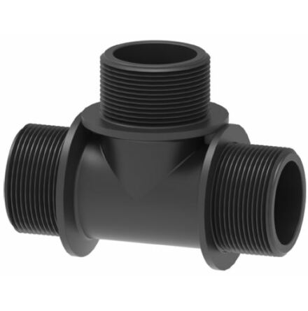 T-r�r i polypropylen; 3 x M (utv.g�ngor)